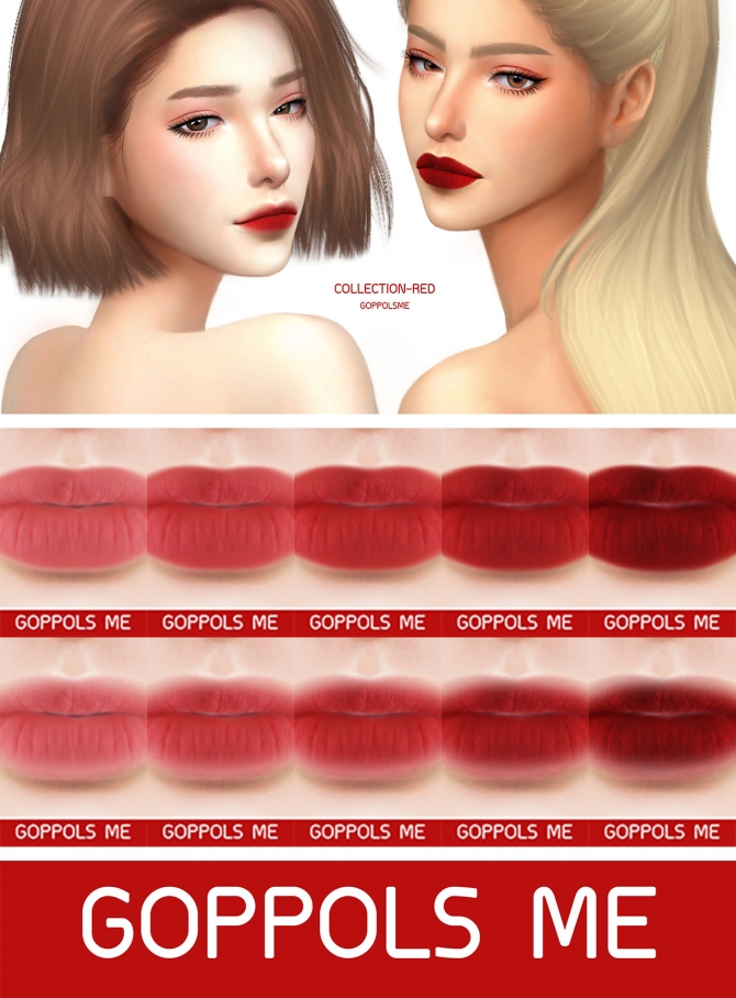 Gpme Collection Red Matte At Goppols Me Sims Updates