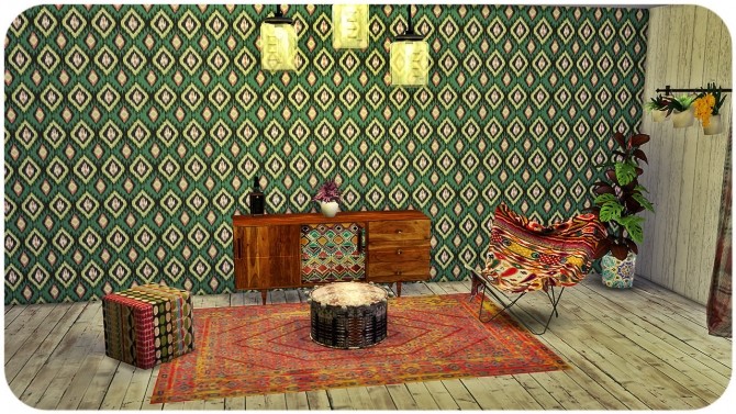 Boho Wallpaper Set at TaTschu`s Sims4-CC » Sims 4 Updates