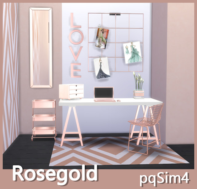 Rose Gold Decor At Pqsims4 Sims 4 Updates