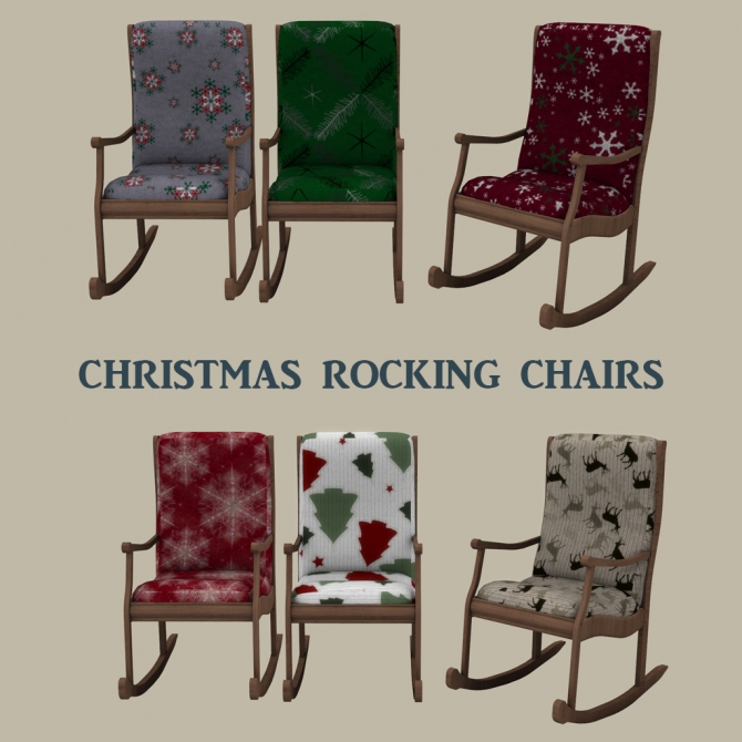 Christmas Rocking Chair at Leo Sims » Sims 4 Updates