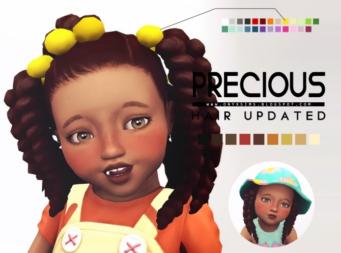 Precious Hair Toddler Version at Onyx Sims » Sims 4 Updates