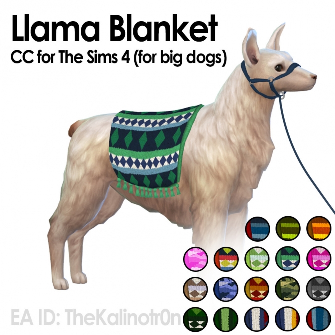 Llama Blankets at Kalino » Sims 4 Updates