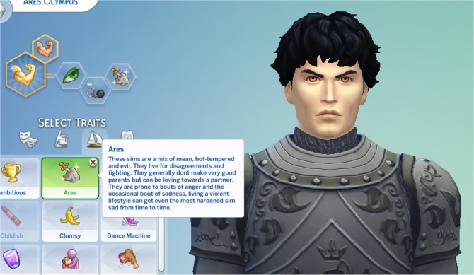 Ares Trait by PurpleThistles at Mod The Sims » Sims 4 Updates
