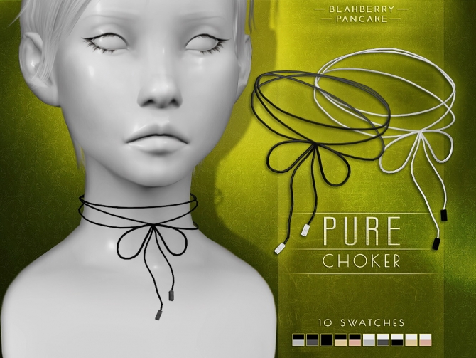 Pure Choker At Blahberry Pancake Sims 4 Updates