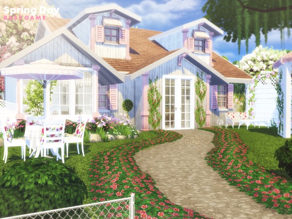 Spring Day House By Pralinesims At Tsr Sims 4 Updates