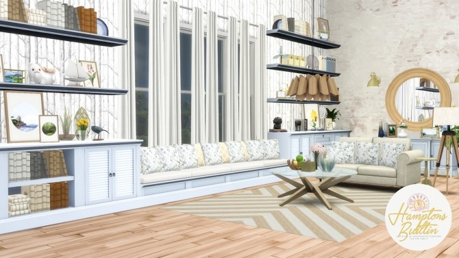 Hamptons Builtin Intergrated Furniture Options At Simsational