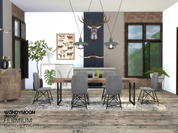 The Sims 4 Dining Room Cc