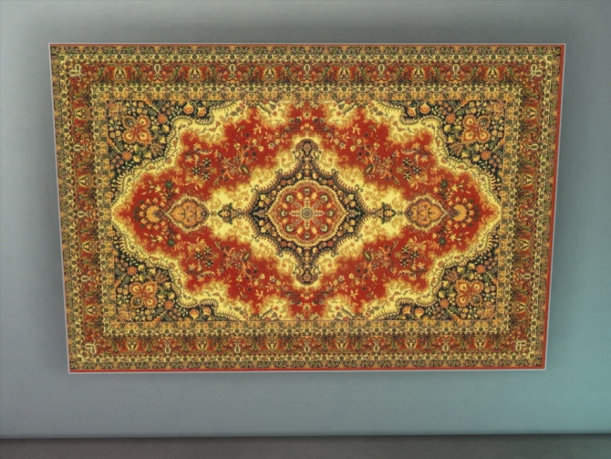 Table slab edge custommade tables Traditional Russian Style Wall Rug by scottiedoag at Mod The Sims