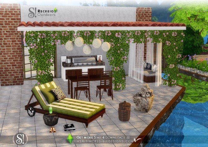 Recreio Outdoor Set At Simcredible Designs 4 Sims 4 Updates