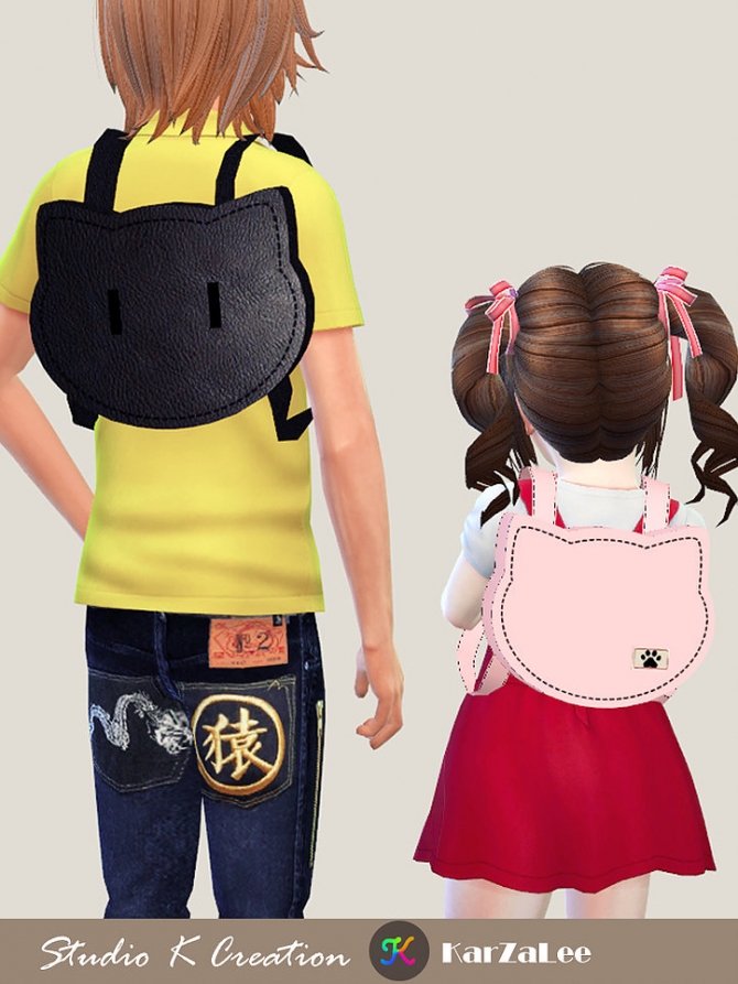 Cat Backpack At Studio K Creation Sims 4 Updates