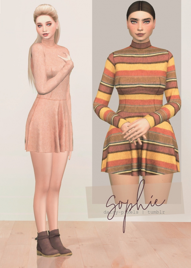 Sophie Dress at Daisy Pixels » Sims 4 Updates