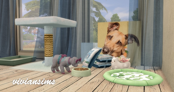 Cats and Dogs mesh recolor 7 objects at Viviansims Studio » Sims 4 Updates