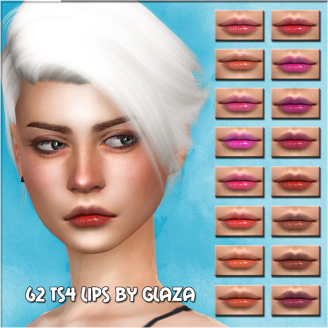58 lips at All by Glaza » Sims 4 Updates