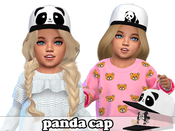 Panda Cap For Toddlers By Pinkzombiecupcakes At Tsr Sims 4 Updates
