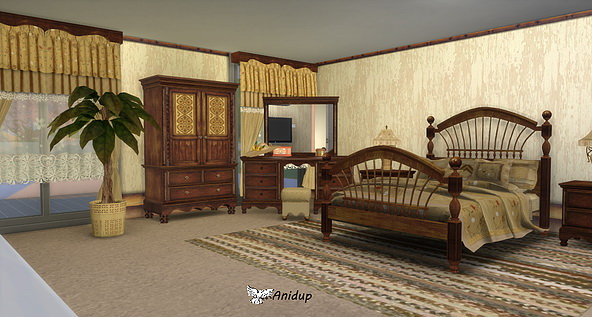 Vita Sims Cottage Bedroom Part 1 by anidup at Blooming Rosy » Sims 4 ...