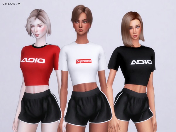 Sport Tops By Chloemmm At Tsr Sims 4 Updates