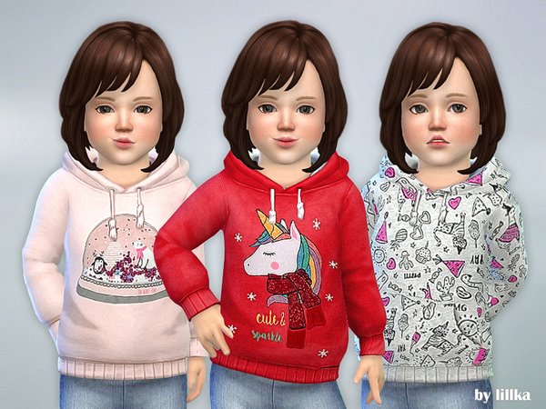Winter Hoodie For Toddler By Lillka At Tsr Sims 4 Updates