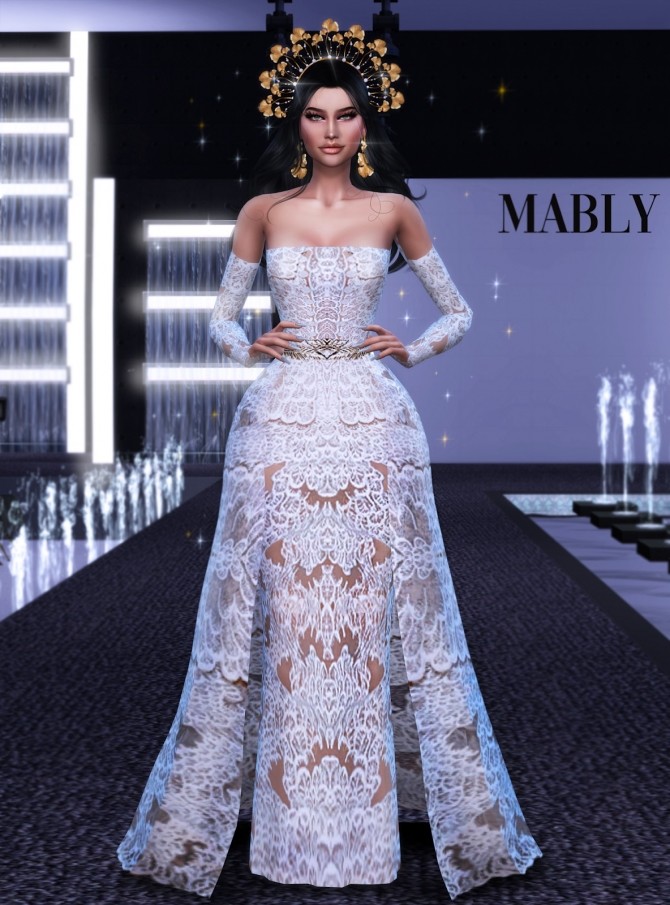 Bridal 8 Dress At Mably Store Sims 4 Updates