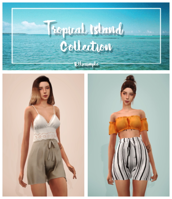 Tropical Island Collection Part 1 At Elliesimple Sims 4 Updates