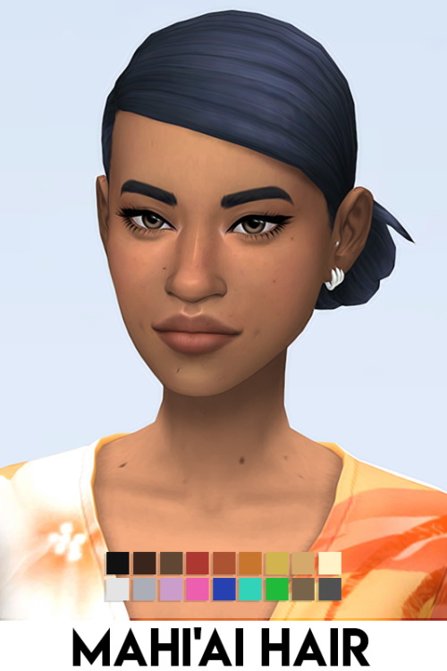 MAHI’AI HAIR at Vikai » Sims 4 Updates