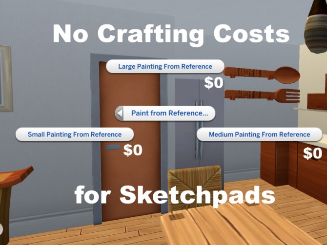 Sketchpad No Crafting Costs by FerrisWheelable at Mod The Sims » Sims