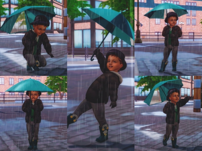 Umbrella Poses for Toddlers at Katverse » Sims 4 Updates