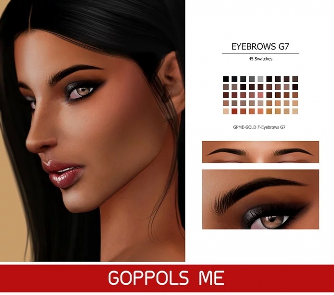 Gpme Gold F Eyebrows G7 At Goppols Me Sims 4 Updates