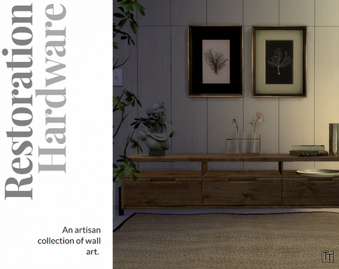 Restoration Hardware Wall Art by Tilly Tiger at Blooming Rosy » Sims 4