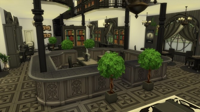 Glimmerbrook Renovation 1 Restricted Section Library By Isandor At Mod The Sims Sims 4 Updates