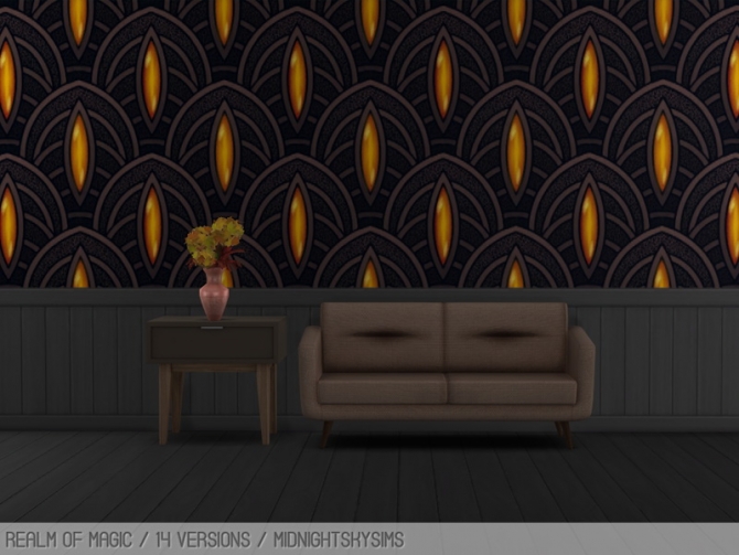 Art Deco wall at Midnightskysims » Sims 4 Updates