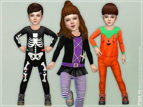 Toddler Halloween Outfits By Lillka At Tsr Sims 4 Updates