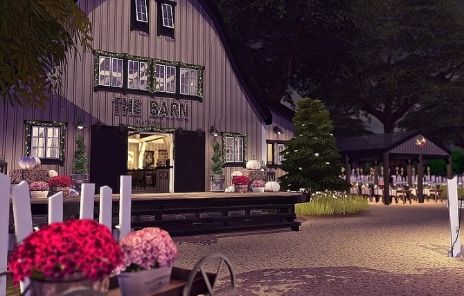 The Barn Restaurant By Sooky At Blooming Rosy Sims 4 Updates