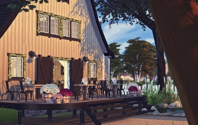 The Barn Restaurant By Sooky At Blooming Rosy Sims 4 Updates