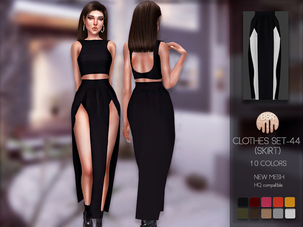 Clothes SET 44 SKIRT BD176 by busra-tr at TSR » Sims 4 Updates
