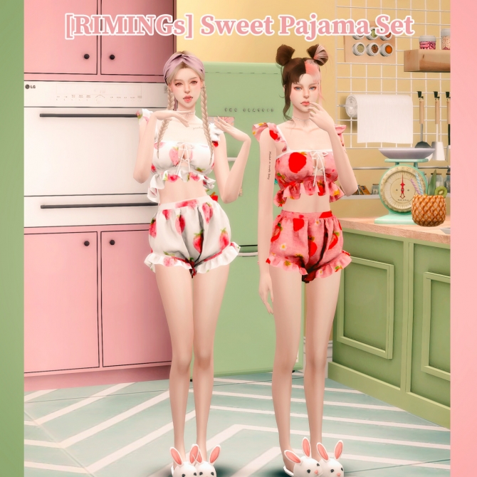 Sweet Pajama Set At RIMINGs Sims 4 Updates