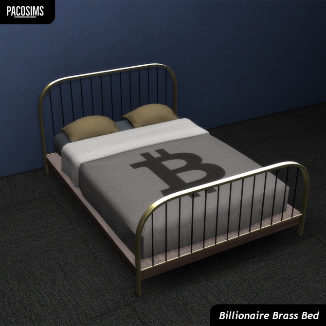 Billionaire Brass Bed P At Paco Sims Sims 4 Updates