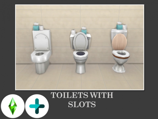 Toilets With Slots by Teknikah at Mod The Sims » Sims 4 Updates
