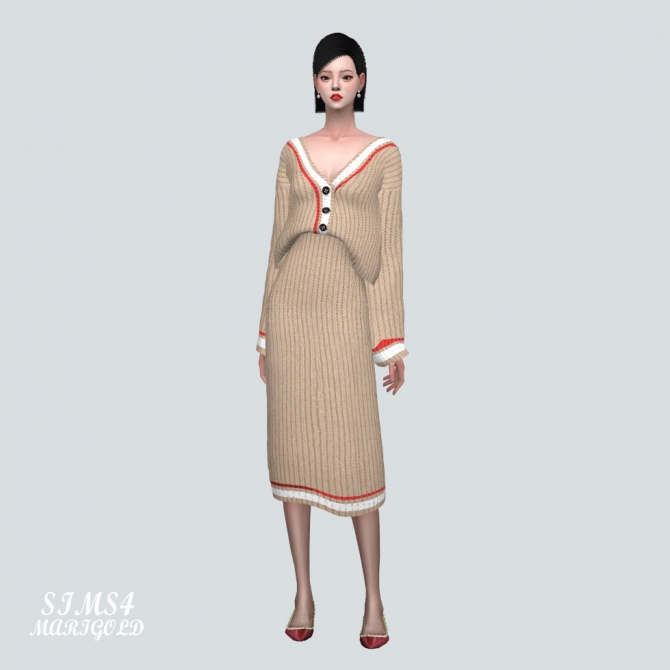 333 Cardigan Set At Marigold Sims 4 Updates