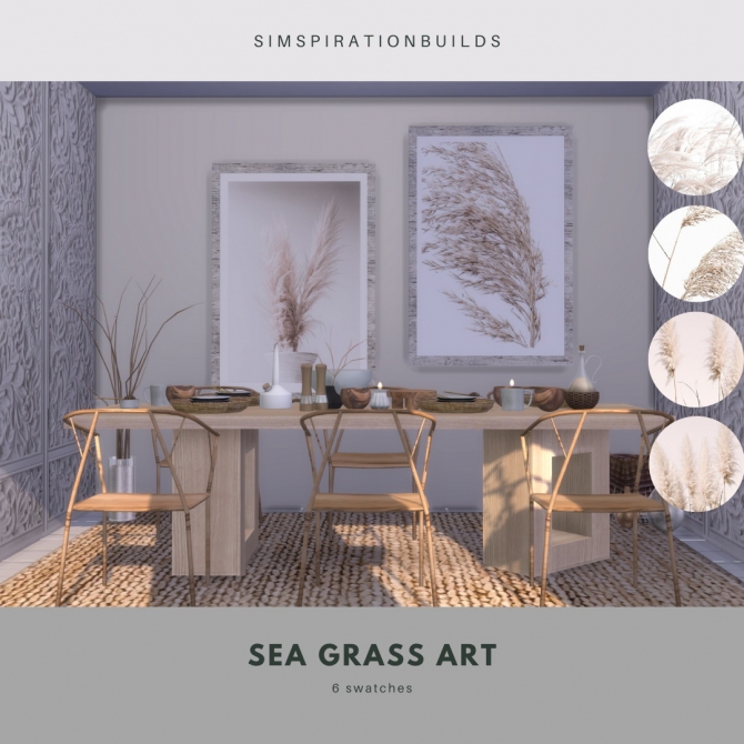 Sea Grass Art at Simspiration Builds » Sims 4 Updates