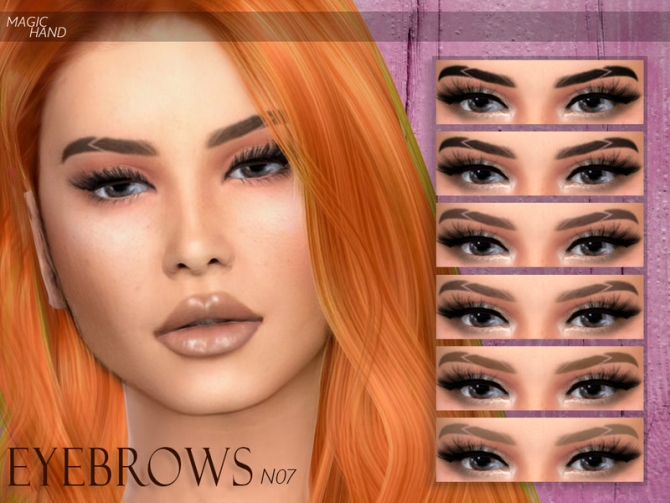 Eyebrows N07 By Magichand At Tsr Sims 4 Updates