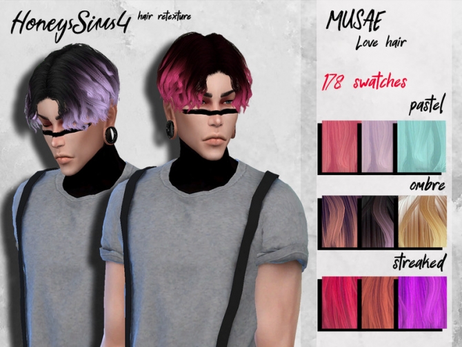 Honeyssims Male Hair Recolor Retexture Musae Notre Dame The Sims The Best Porn Website