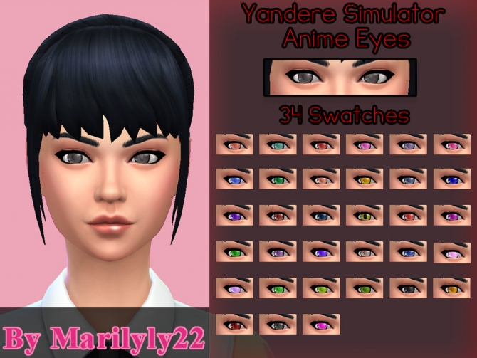 Anime Eyes by Marilyly22 at TSR » Sims 4 Updates