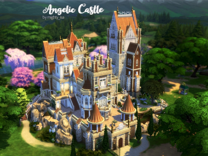 Virtualfairytales Elven Castle Sims House Design Sims