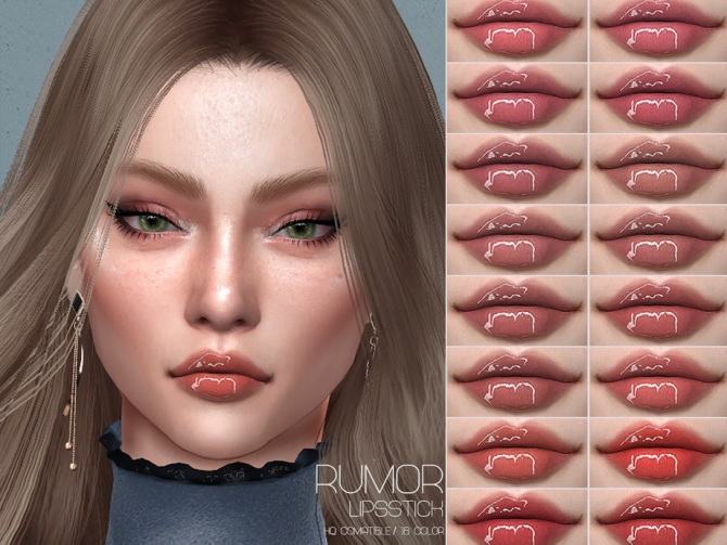 LMCS Rumor Lipstick HQ By Lisaminicatsims At TSR Sims 4 Updates