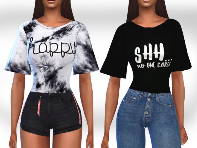 Female Trendy Crop Tops By Saliwa At Tsr Sims 4 Updates