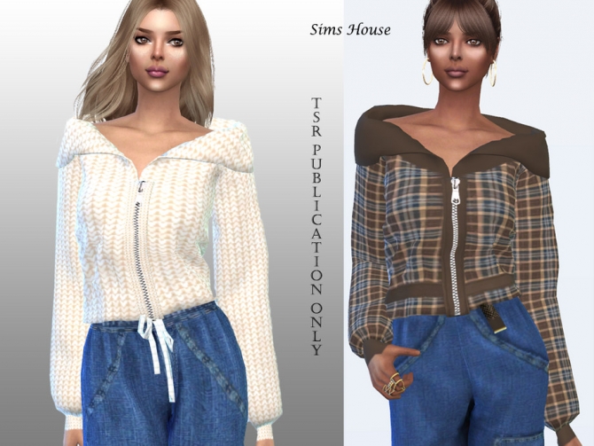 Jacket With A Zipper By Sims House At Tsr Sims 4 Updates