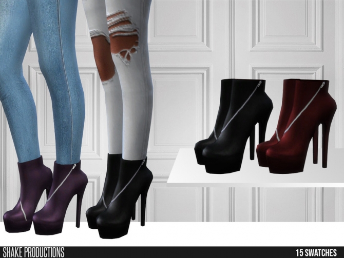 484 Leather Boots by ShakeProductions at TSR » Sims 4 Updates