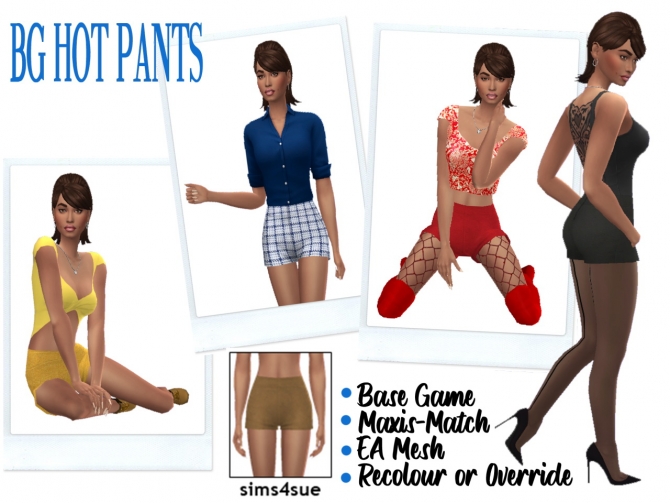 Bg Hot Pants At Sims Sue Sims Updates