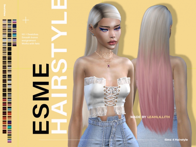 Esme Hairstyle By Leah Lillith At Tsr Sims Updates