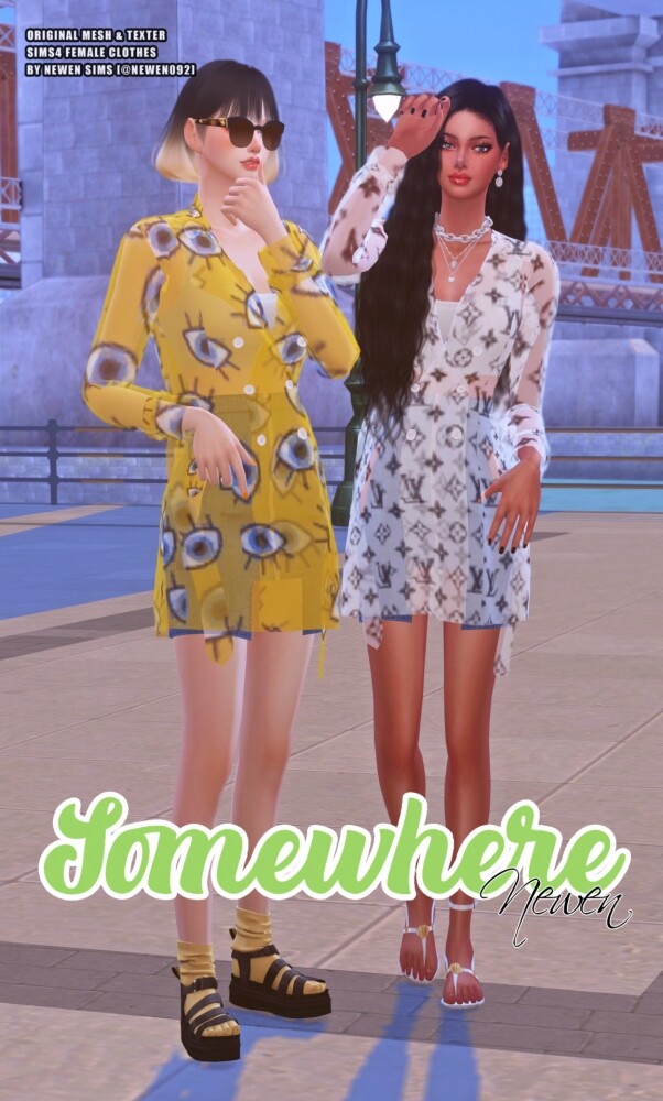 Somewhere clothes set at NEWEN image 2012 602x1000 Sims 4 Updates